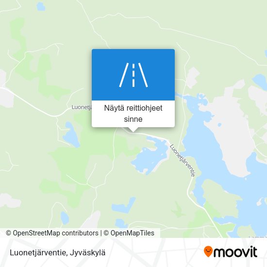 Luonetjärventie kartta