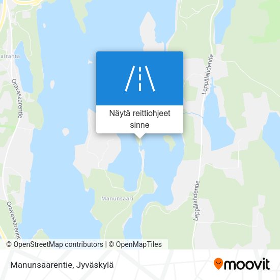 Manunsaarentie kartta