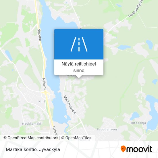 Martikaisentie kartta