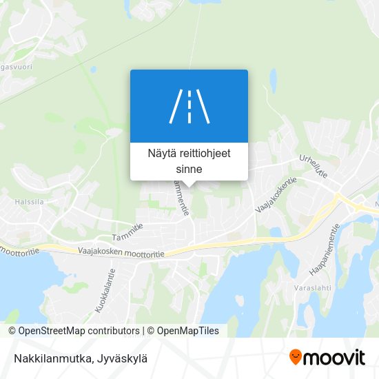 Nakkilanmutka kartta