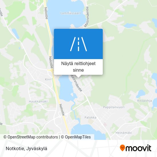 Notkotie kartta
