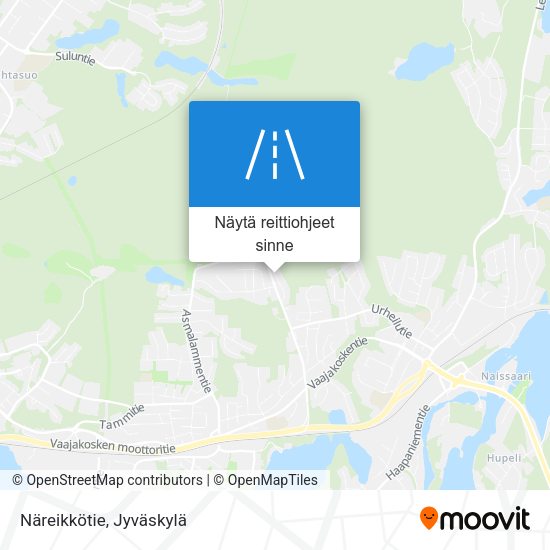 Näreikkötie kartta