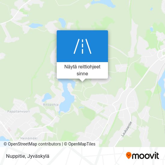 Nuppitie kartta