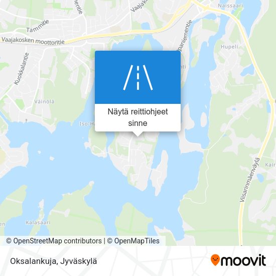 Oksalankuja kartta