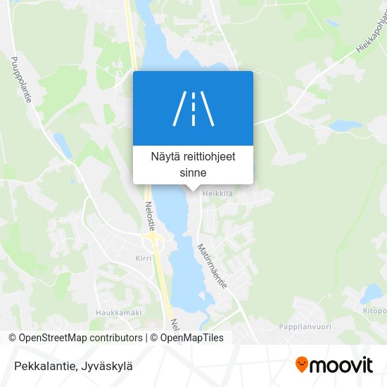 Pekkalantie kartta