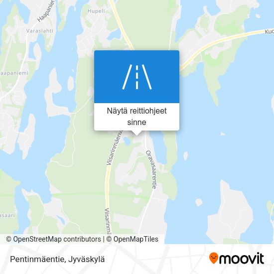 Pentinmäentie kartta