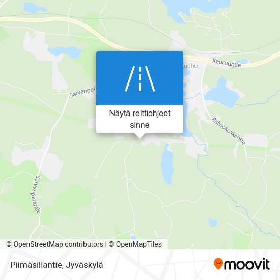 Piimäsillantie kartta