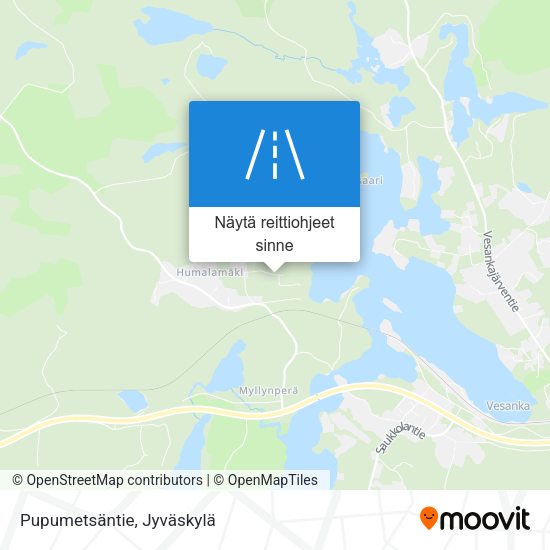 Pupumetsäntie kartta