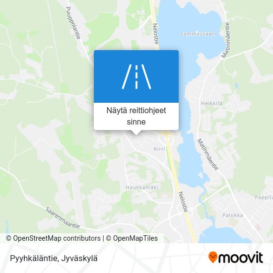 Pyyhkäläntie kartta
