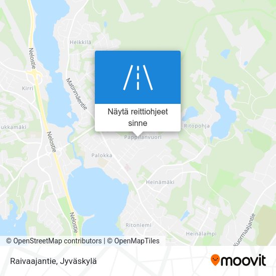 Raivaajantie kartta