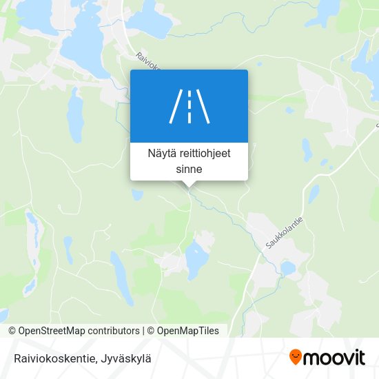 Raiviokoskentie kartta