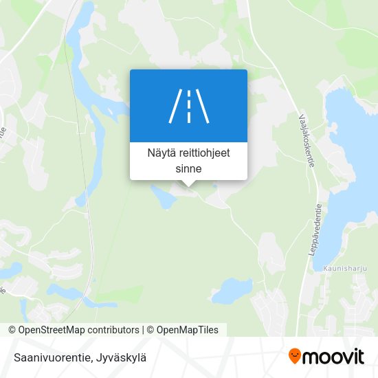 Saanivuorentie kartta
