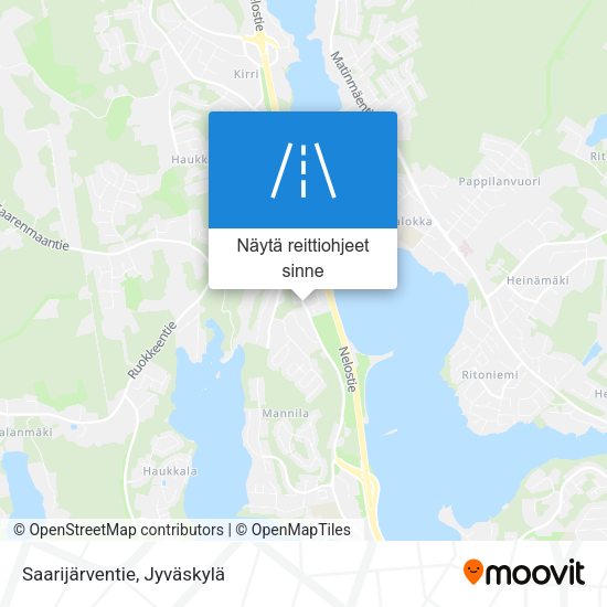 Saarijärventie kartta