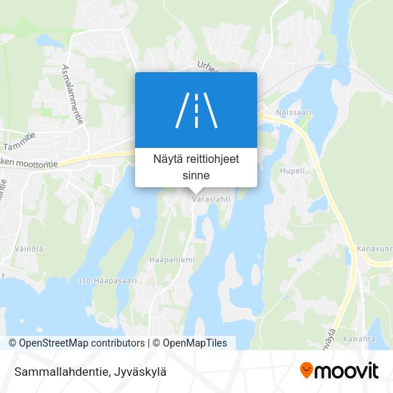 Sammallahdentie kartta