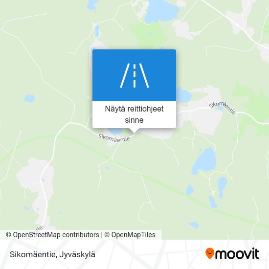 Sikomäentie kartta