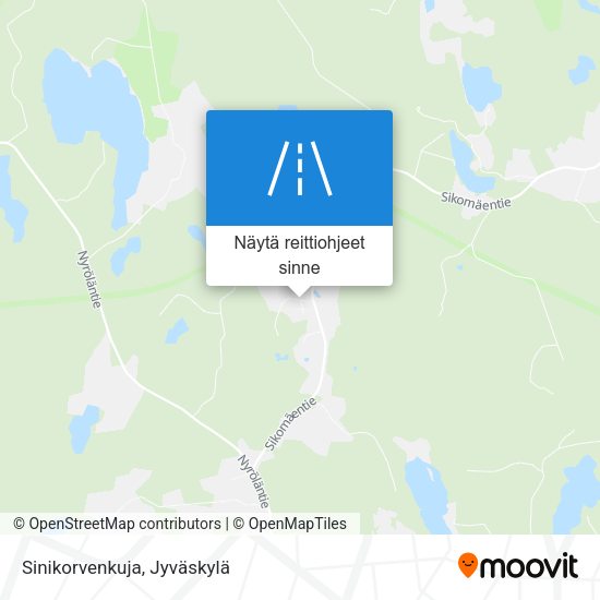 Sinikorvenkuja kartta