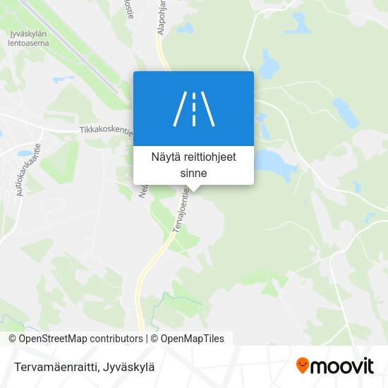Tervamäenraitti kartta