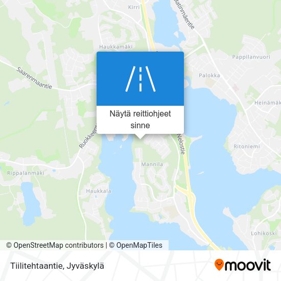 Tiilitehtaantie kartta