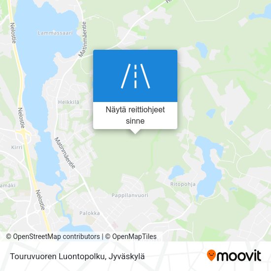 Touruvuoren Luontopolku kartta