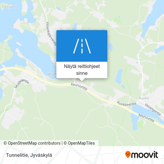 Tunnelitie kartta