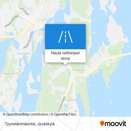Tyynelänmäentie kartta