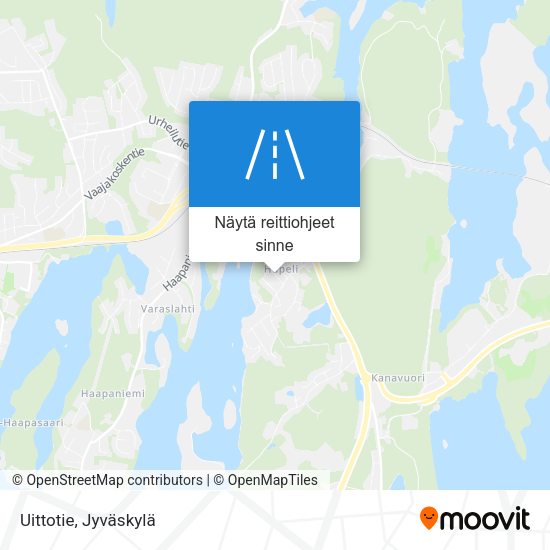Uittotie kartta