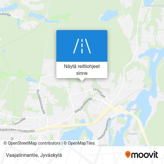 Vaajalinnantie kartta