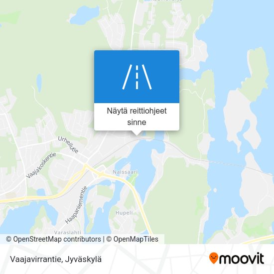 Vaajavirrantie kartta