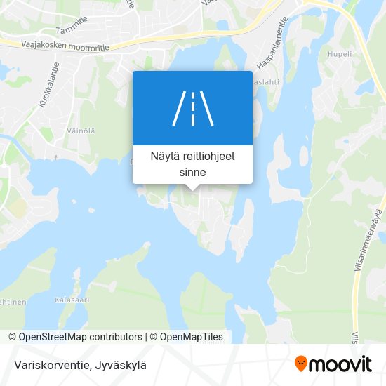 Variskorventie kartta