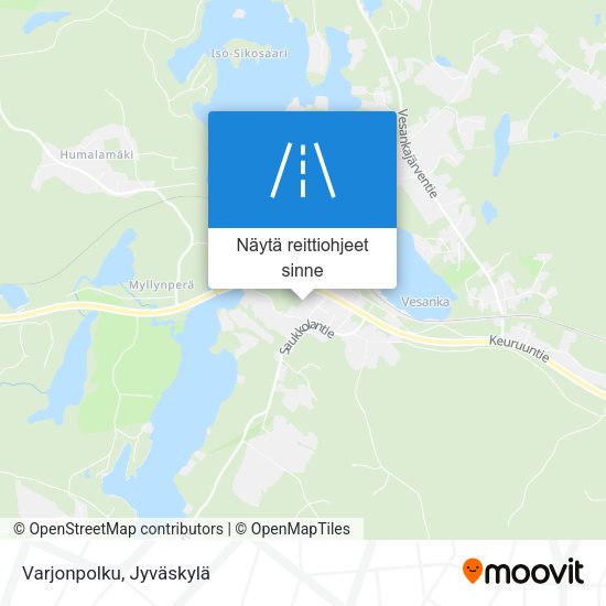 Varjonpolku kartta
