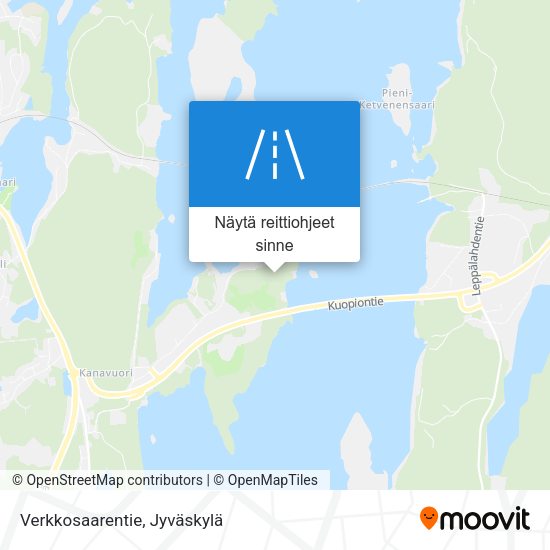 Verkkosaarentie kartta