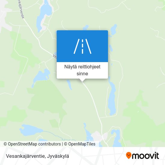 Vesankajärventie kartta