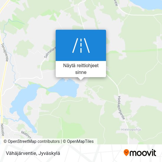 Vähäjärventie kartta