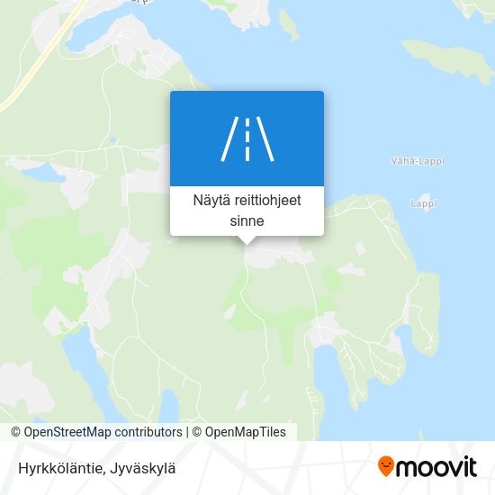 Hyrkköläntie kartta