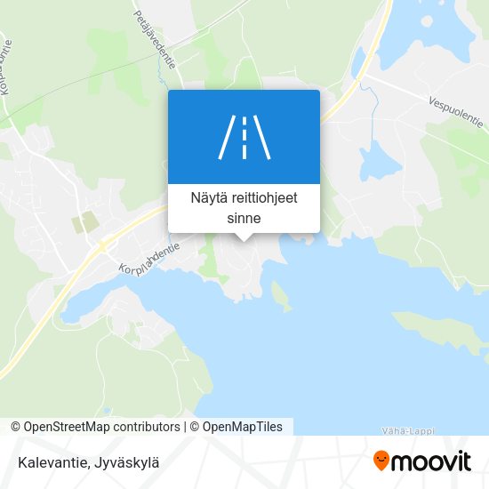 Kalevantie kartta