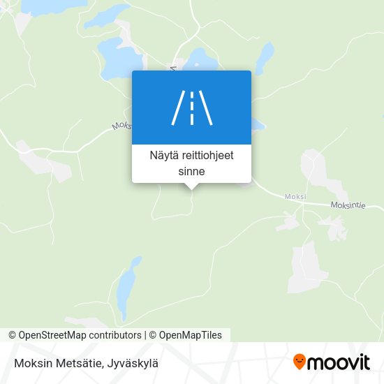 Moksin Metsätie kartta
