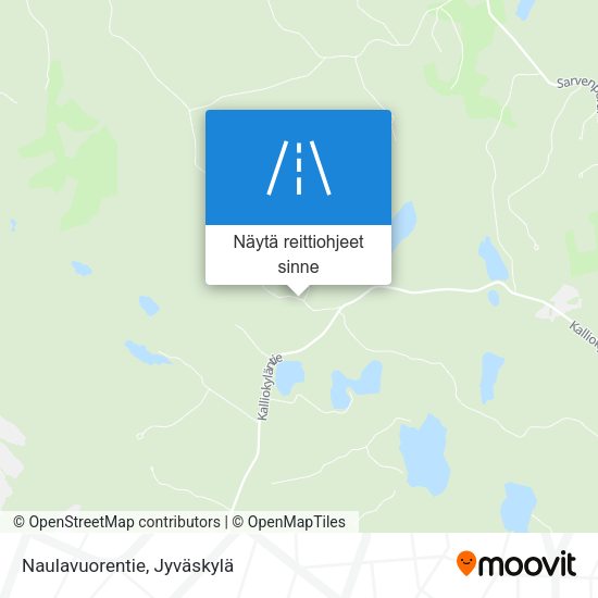 Naulavuorentie kartta