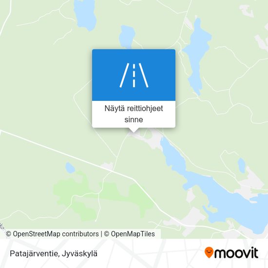 Patajärventie kartta