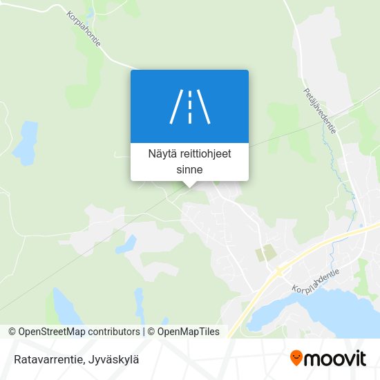 Ratavarrentie kartta