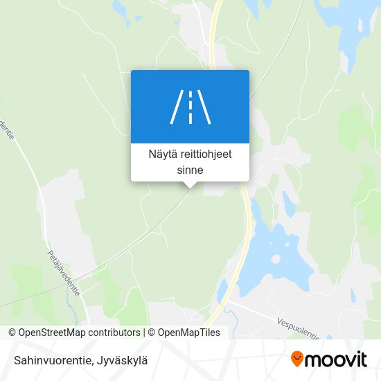 Sahinvuorentie kartta