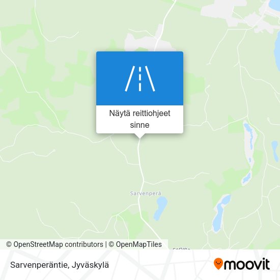 Sarvenperäntie kartta