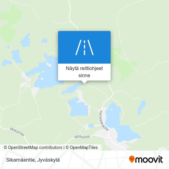 Sikamäentie kartta
