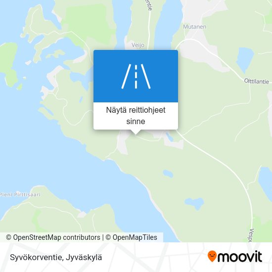 Syvökorventie kartta
