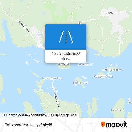 Tahkosaarentie kartta