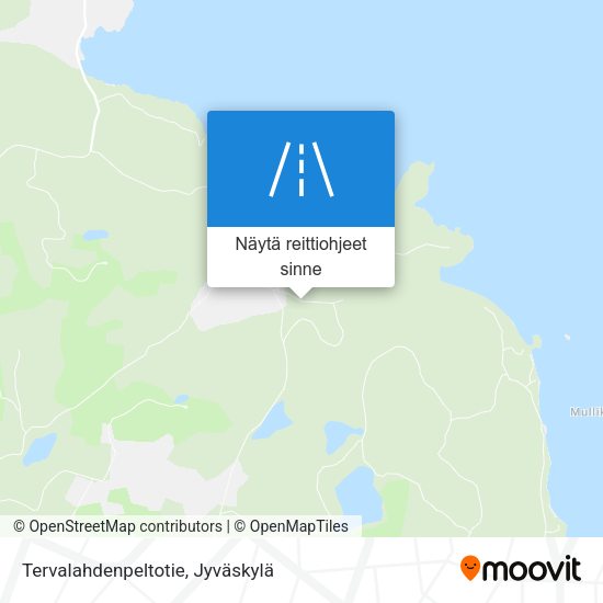 Tervalahdenpeltotie kartta