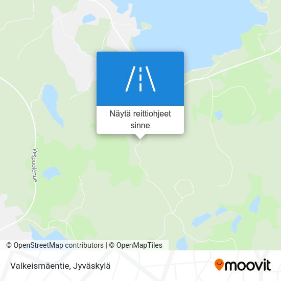 Valkeismäentie kartta