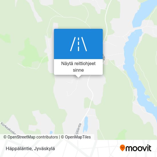 Häppäläntie kartta