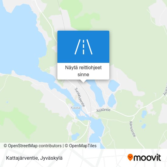 Kattajärventie kartta
