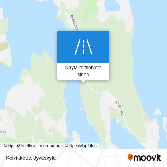 Koivikkotie kartta