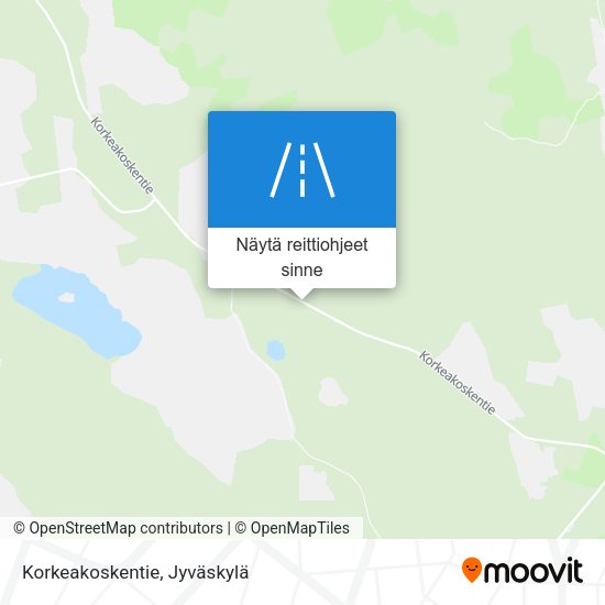 Korkeakoskentie kartta